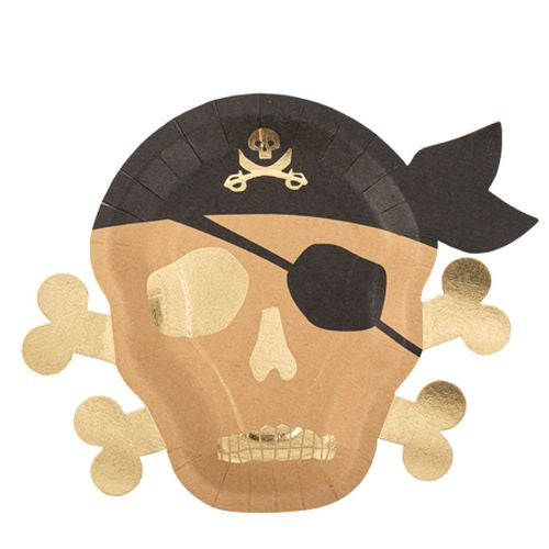 8 Pappteller Pirat