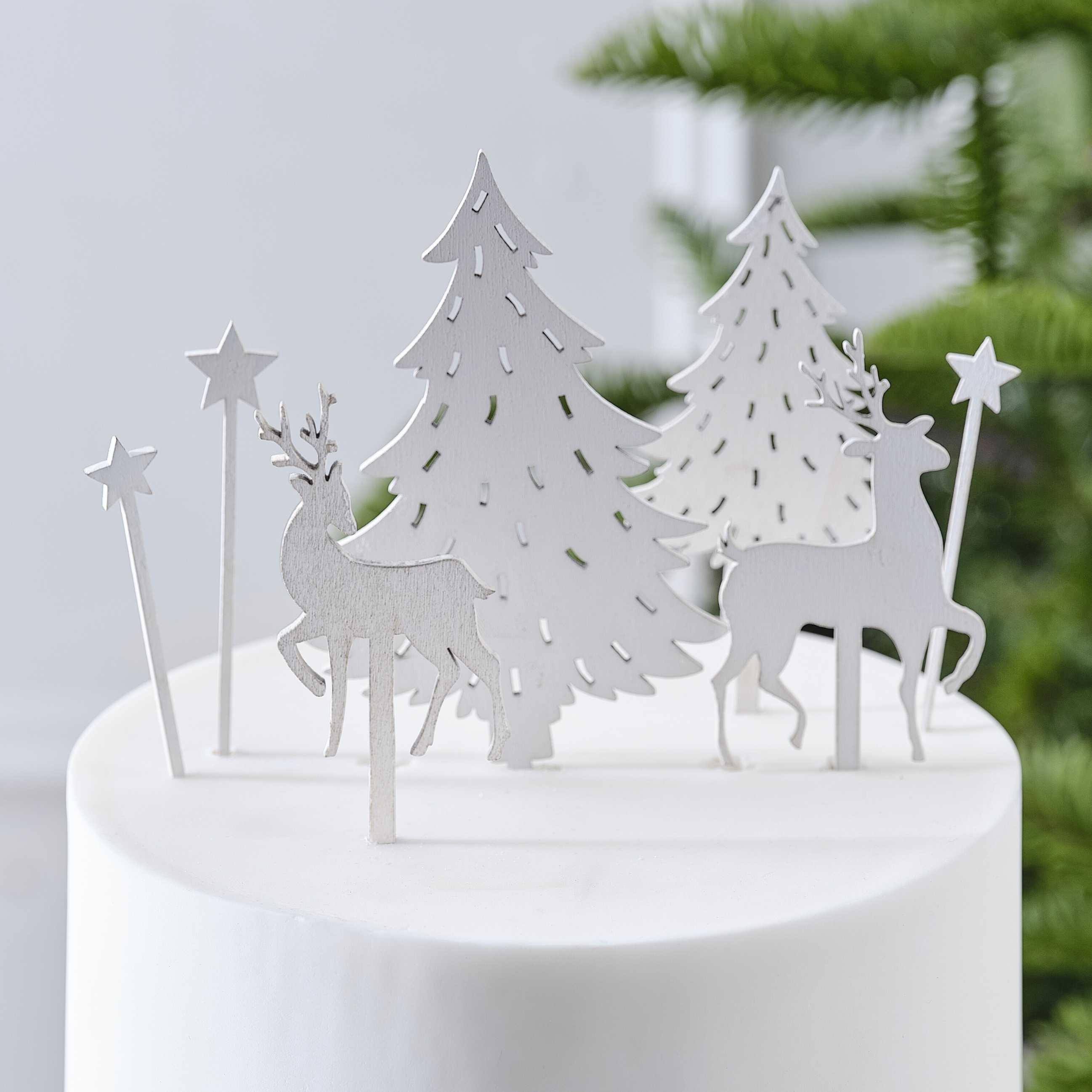 Cake Topper Christmas Woodland